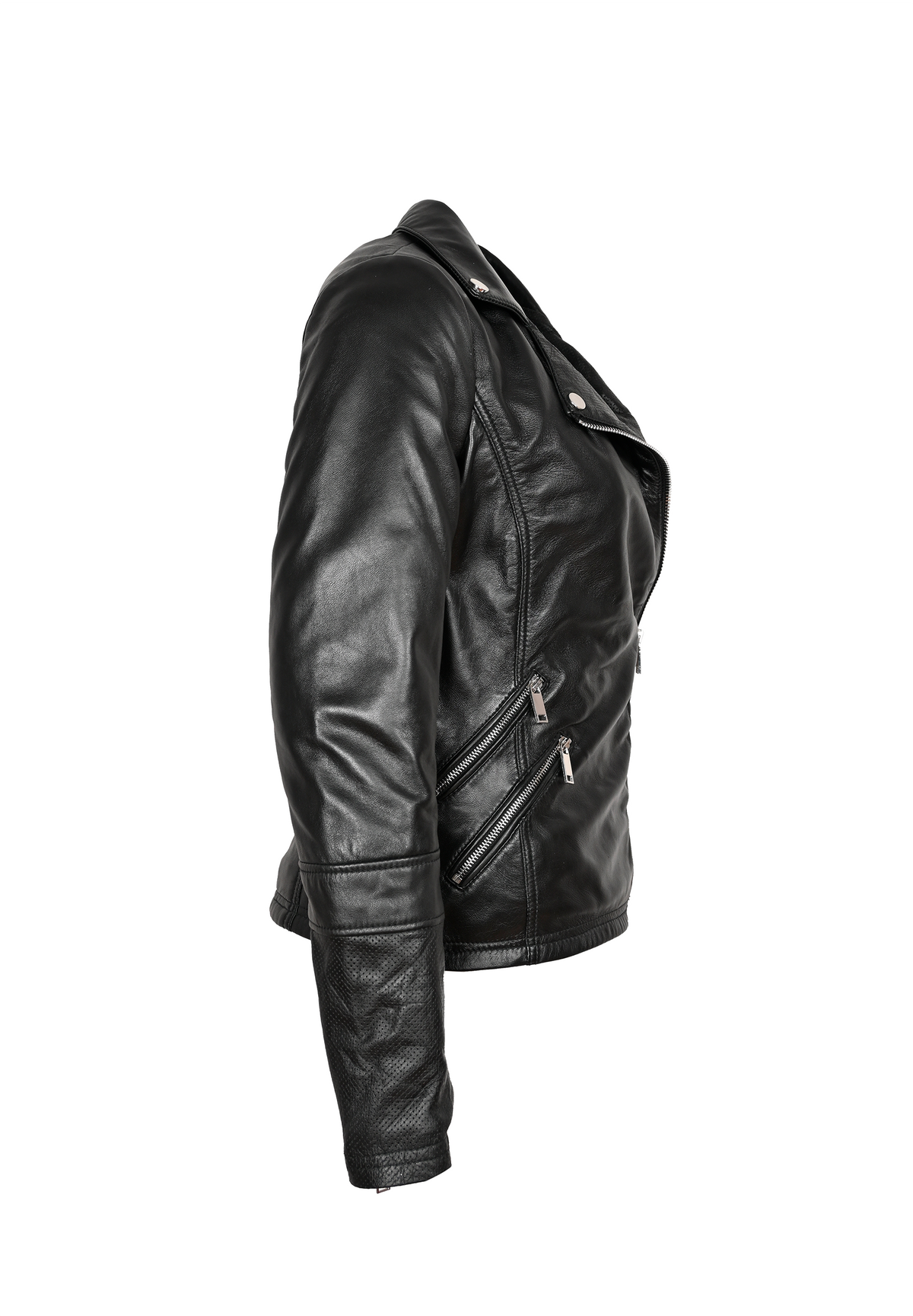 Blouson en cuir style perfecto JADIS