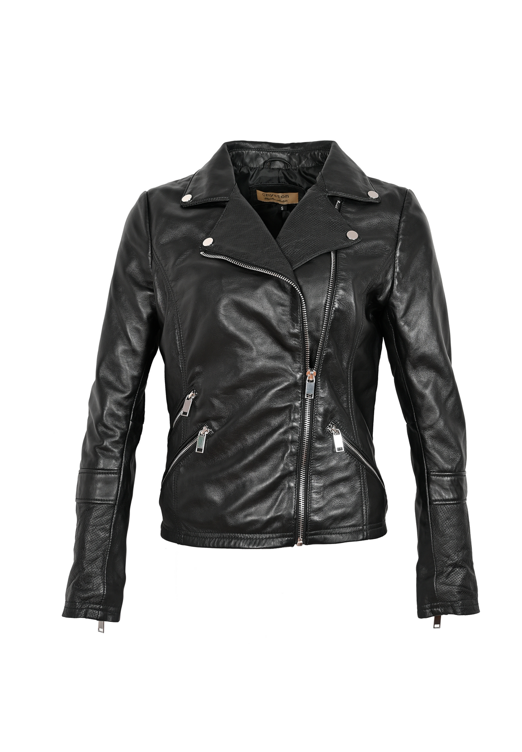 Blouson en cuir style perfecto JADIS